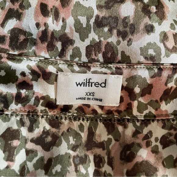 Wilfred Leopard Print 100% Silk Camisole Top Size XXS - Picture 2 of 5